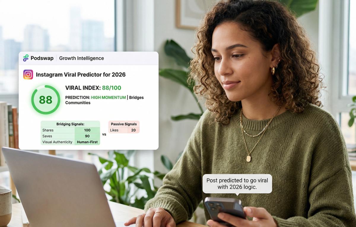New Era of Social Growth: Podswap Launches AI-Driven Instagram Viral Predictor for the 2026 Algorithm