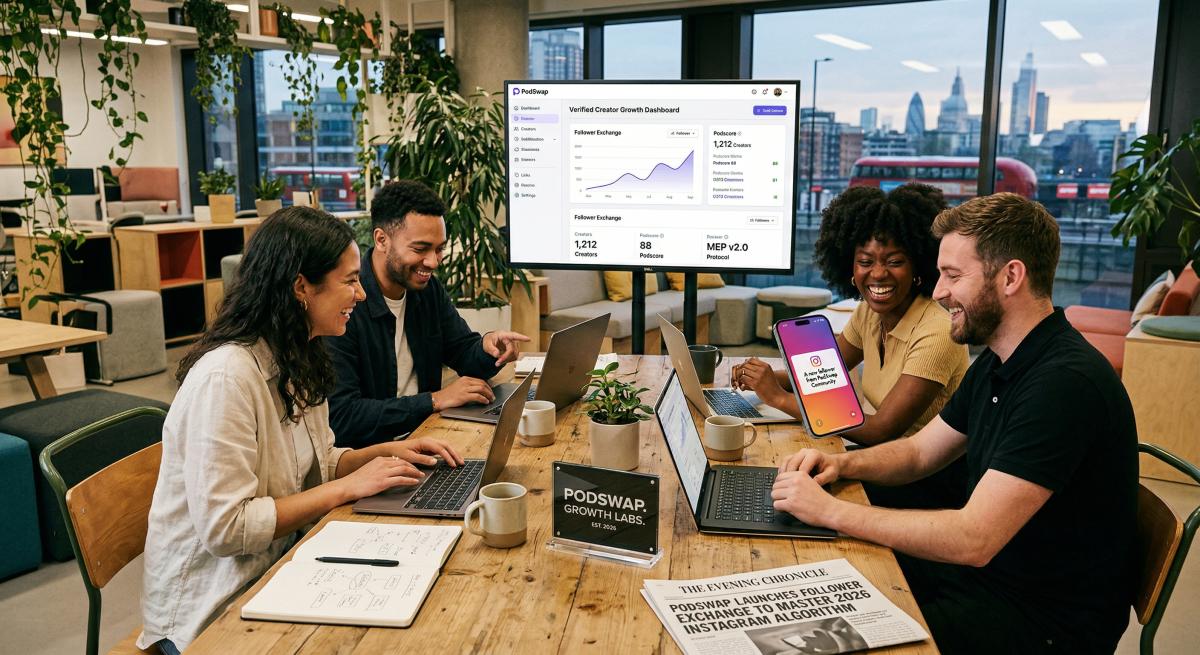 Podswap Unveils New Instagram Follower Exchange to Help Creators Command the 2026 Algorithm