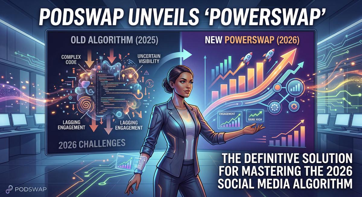 Podswap Unveils ‘PowerSwap’: The Definitive Solution for Mastering the 2026 Social Media Algorithm