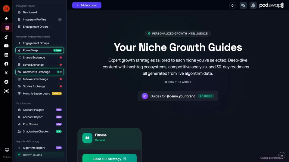 Member Growth Guides for a selected Fitness niche